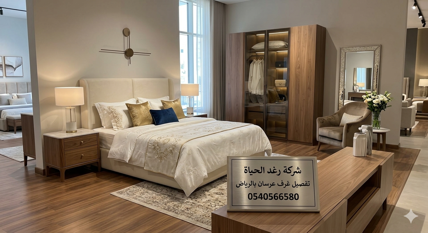 شركة رغد الحياة لـ تفصيل غرف عرسان بالرياض | اتصل بنا 0540566580