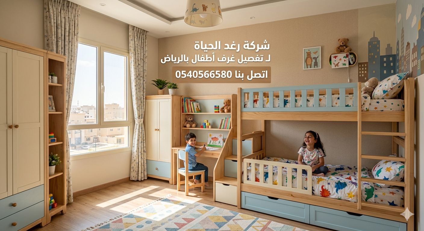شركة رغد الحياة لـ تفصيل غرف أطفال بالرياض | اتصل بنا 0540566580